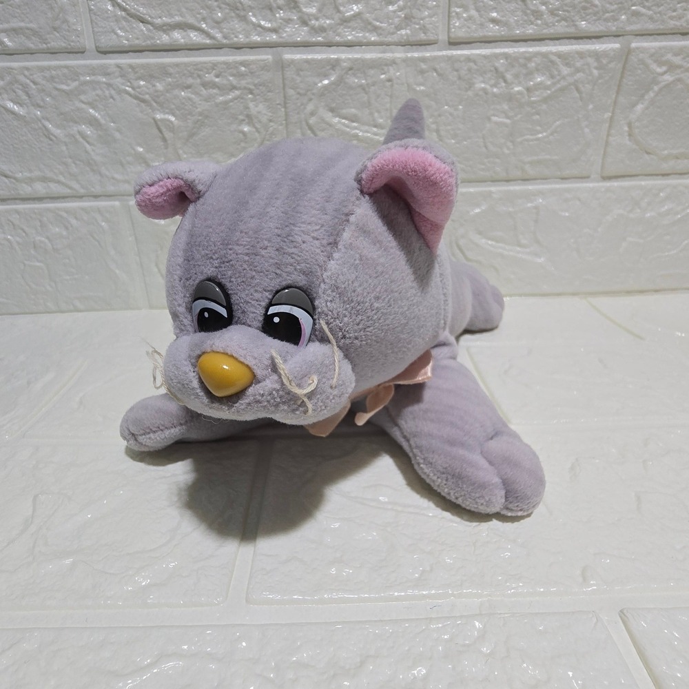 Vtg Tonka Purrries Kitten Pound Puppies Grey Striped Cat Plush 90s